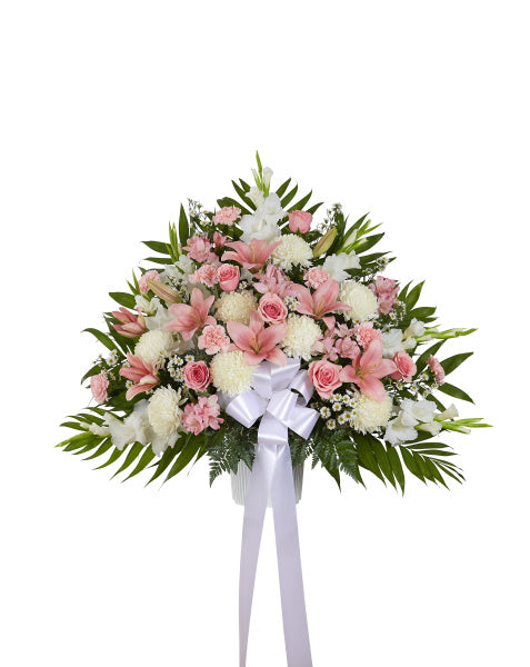 HEARTFELT SYMPATHY URN IN PINK - MEDIUM