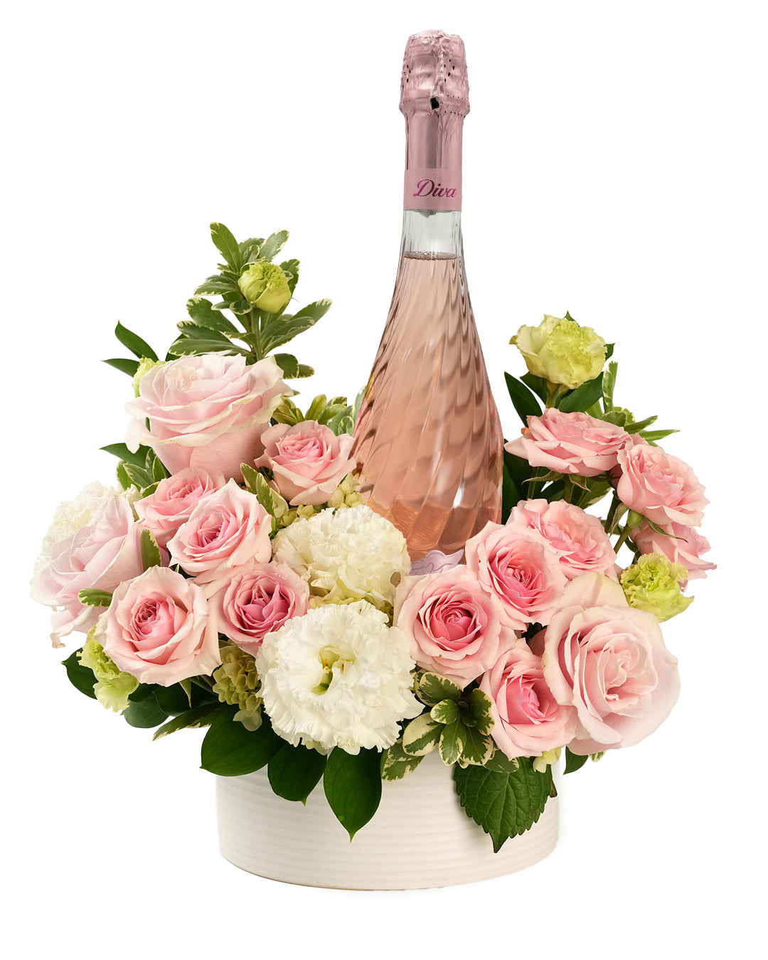 Roses and Rose wine gift set
