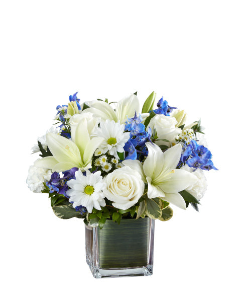 HEALING TEARS IN BLUE AND WHITE