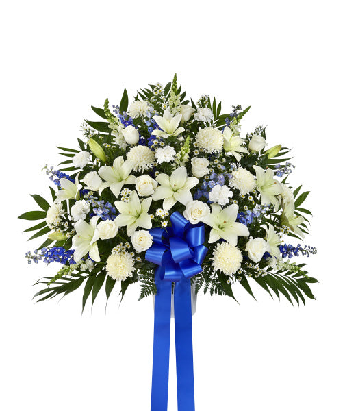 HEARTFELT SYMPATHY URN IN BLUE