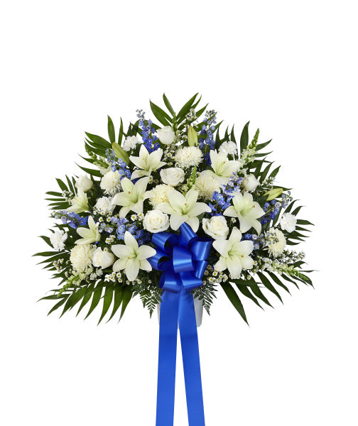 HEARTFELT SYMPATHY URN IN BLUE