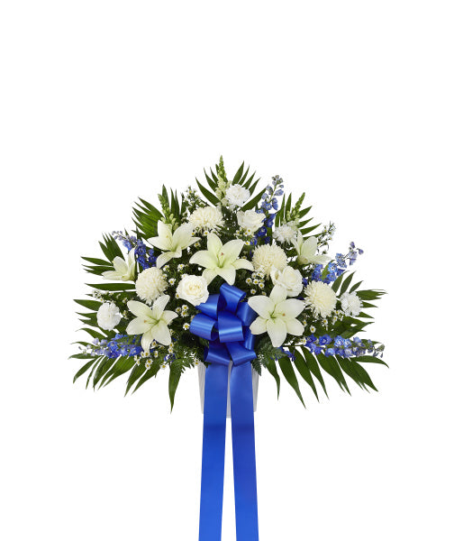 HEARTFELT SYMPATHY URN IN BLUE