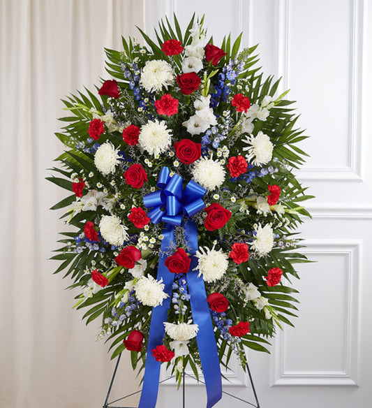 RED WHITE AND BLUE SYMPATHY SPRAY