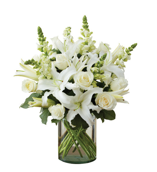 Classic All White Arrangement - Medium