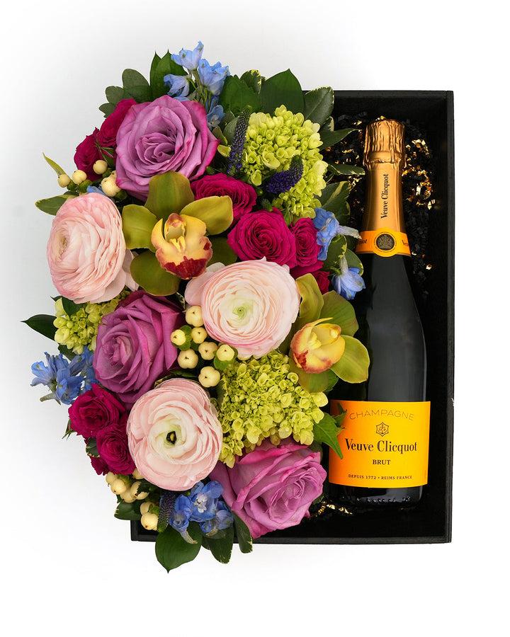 Flora Box Pastel Veuve Clicquot Brut