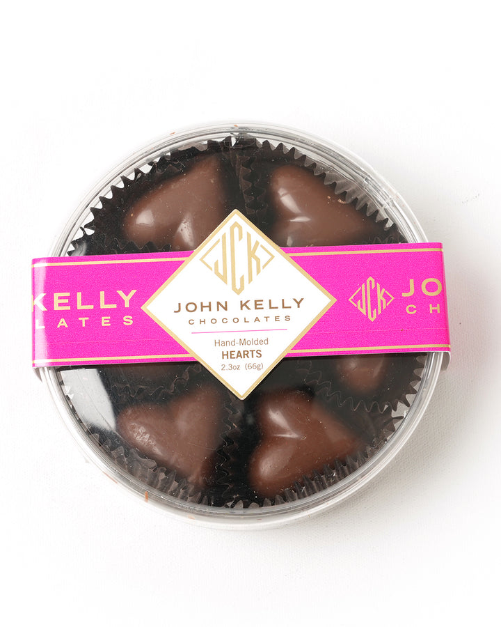 6Pc Milk Chocolate Hearts