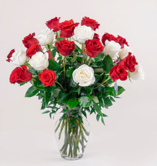Double the Dozens 12 = 24 Assorted Roses