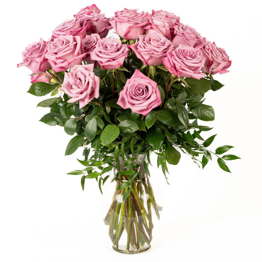 18 Lavender Long Stem Roses